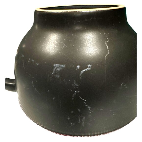 World Market Ramen Bowl With Handles Black Red Ceramic Soup Bowl BEAUTIFUL - Picture 3 of 7